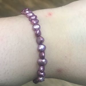 Purple freshwater small pearl bracelet